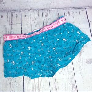 PINK Victoria’s Secret Blue Fox Boxer Shorts